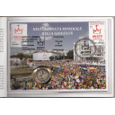 2011 - 2 euro Busta Filatelico Numismatico VATICANO 26° Giornata della Gioventù
